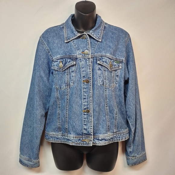 Beverly Hills Polo Club Jackets & Blazers - Beverly Hills Polo Club Women's Blue Denim Jacket Size M
